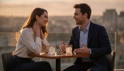 Flirtsignale Date: Körpersprache richtig deuten